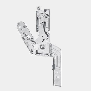 Fully integrated sliding hinge 40mm